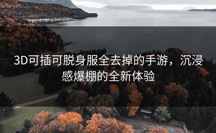 3D可插可脱身服全去掉的手游，沉浸感爆棚的全新体验